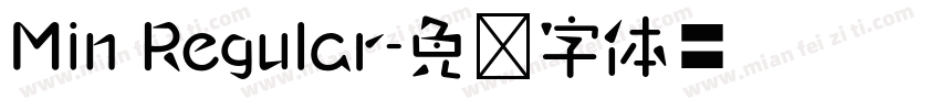Min Regular字体转换